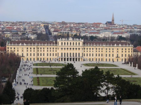 A už jsme na kopci, Vídeň je jinak dost placatá, podobně jako Londýn.