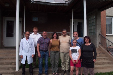 Poliklinika Koločava, zleva přednosta, hejtman, starosta